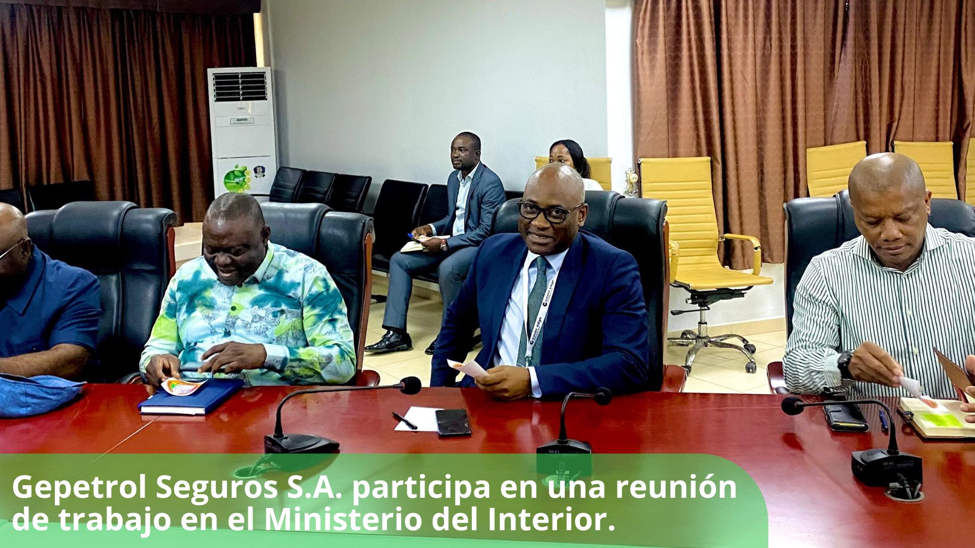 Gepetrol Seguros S.A. participa en una reunión de trabajo en el Ministerio del Interior.